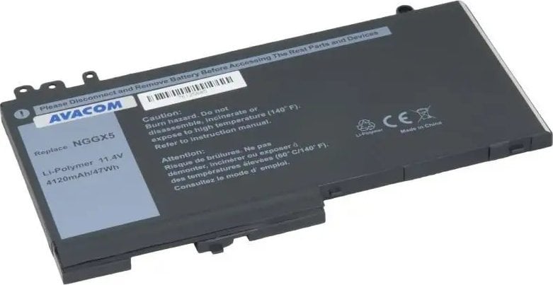 Bateri laptopi AVACOM Pro për Dell Latitude E5270 E5570, 11.4V, 47Wh, e zezë