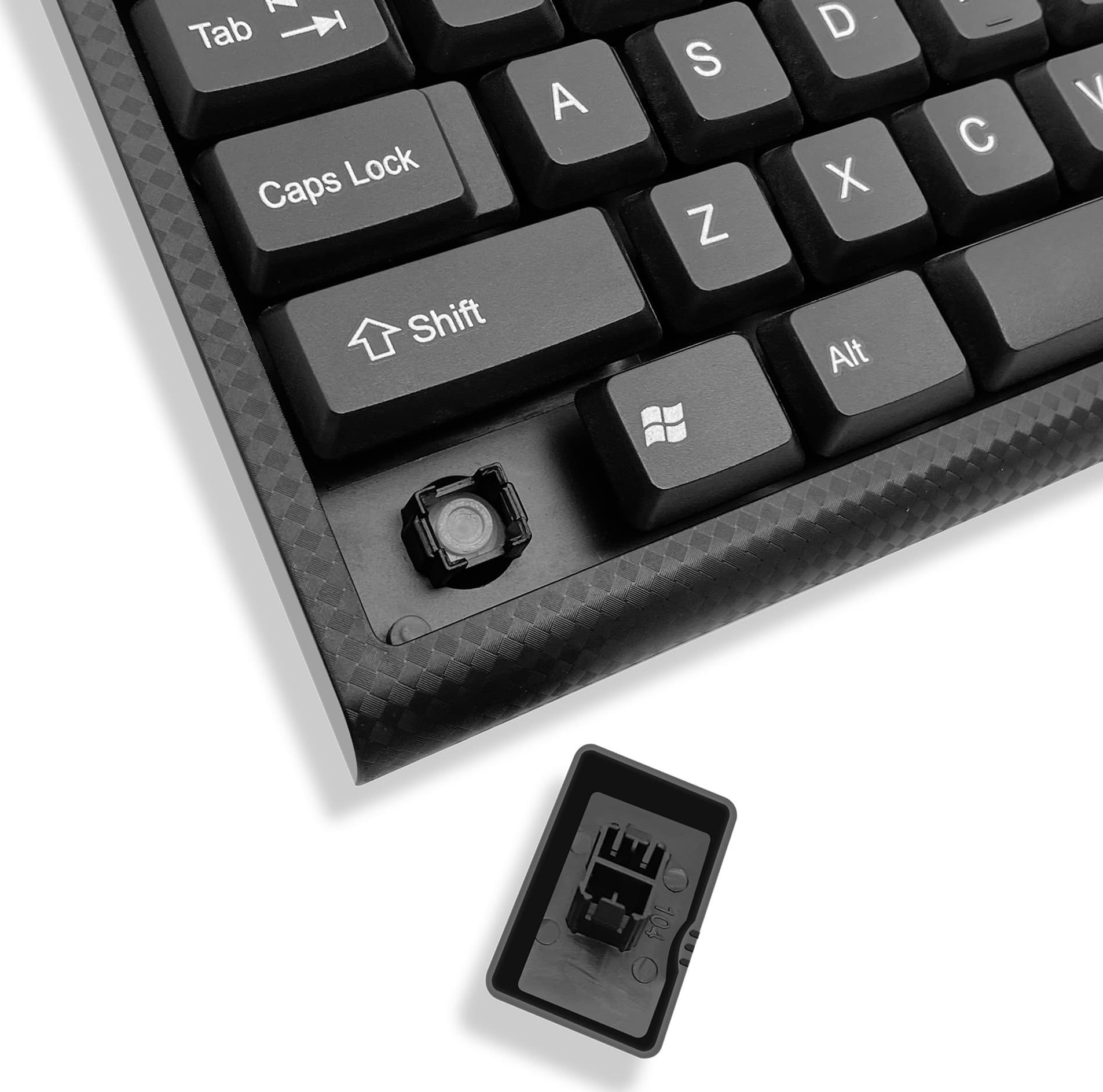 Тастатура Logo Cut II, со USB кабел, распоред CZ SK, црна