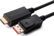 Adapter video MicroConnect DisplayPort në HDMI, 4K 60Hz, 2m, i zi