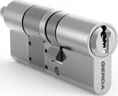 Cilindër sigurie GERDA SLR Tip A, 30-61 mm, 3 çelësa, argjendtë