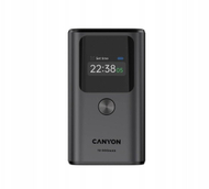Powerbank Canyon OnPower 130 TFT, 10000mAh, 30W PD, gri e errët