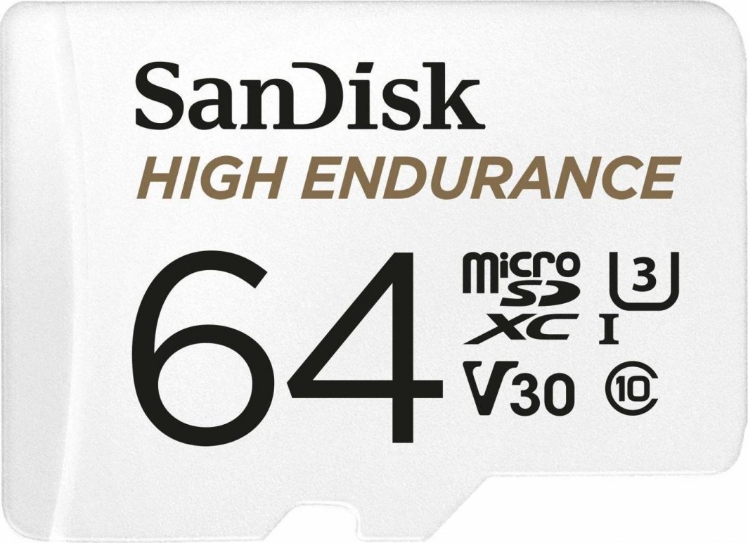 Kartë e memories SanDisk High Endurance MicroSDXC 64GB UHS-I / U3 A1 V30 (SDSQQNR-064G-GN6IA)