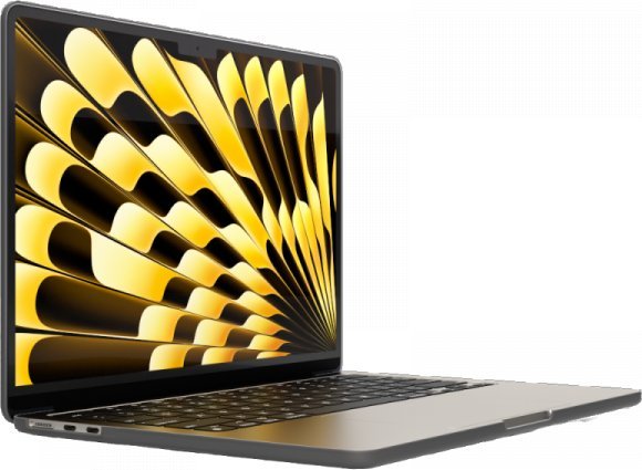 Mbulesë Next One SafeGuard për MacBook Air 15" M2 M3, smoke black