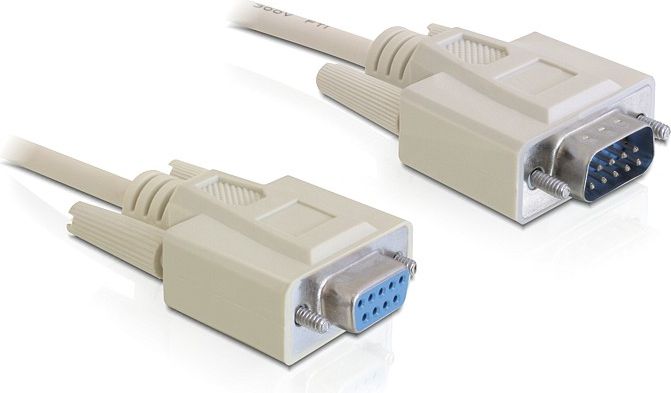 Kabllo Delock DB-9 - DB-9, 3m, bezhë