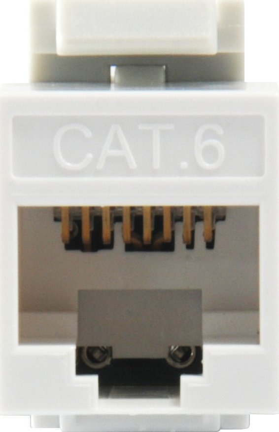 Modul rrjeti Equip Keystone Jack Cat.6 LSA, unshielded, slim, i bardhë