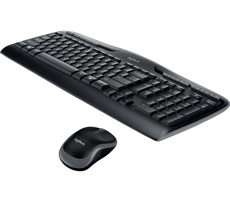 Set tastierë dhe maus Logitech MK330, wireless, 2.4 GHz, i zi