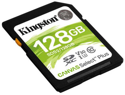 Kartelë e memories Kingston SDXC Canvas Select Plus 128GB 100MB/s UHS-I