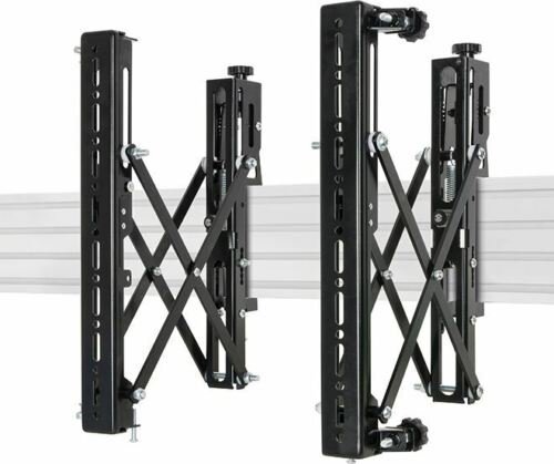 Sistem montimi video wall B-Tech System X BT8390-VESA400MAP/B, krahë tërheqës, VESA 400, i zi