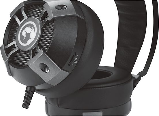 Kufje Marvo HG9015G, LED shumëngjyrësh, të zeza