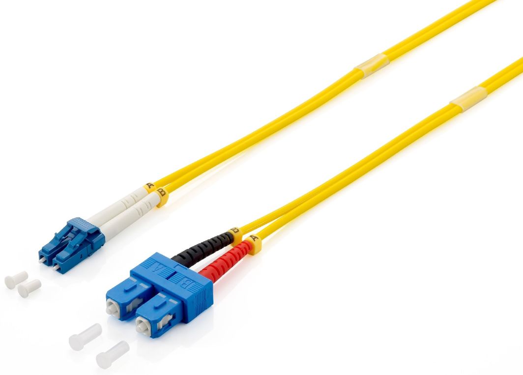 Оптички кабел Patchcord LC SC Singlemode Duplex OS2, 1 m
