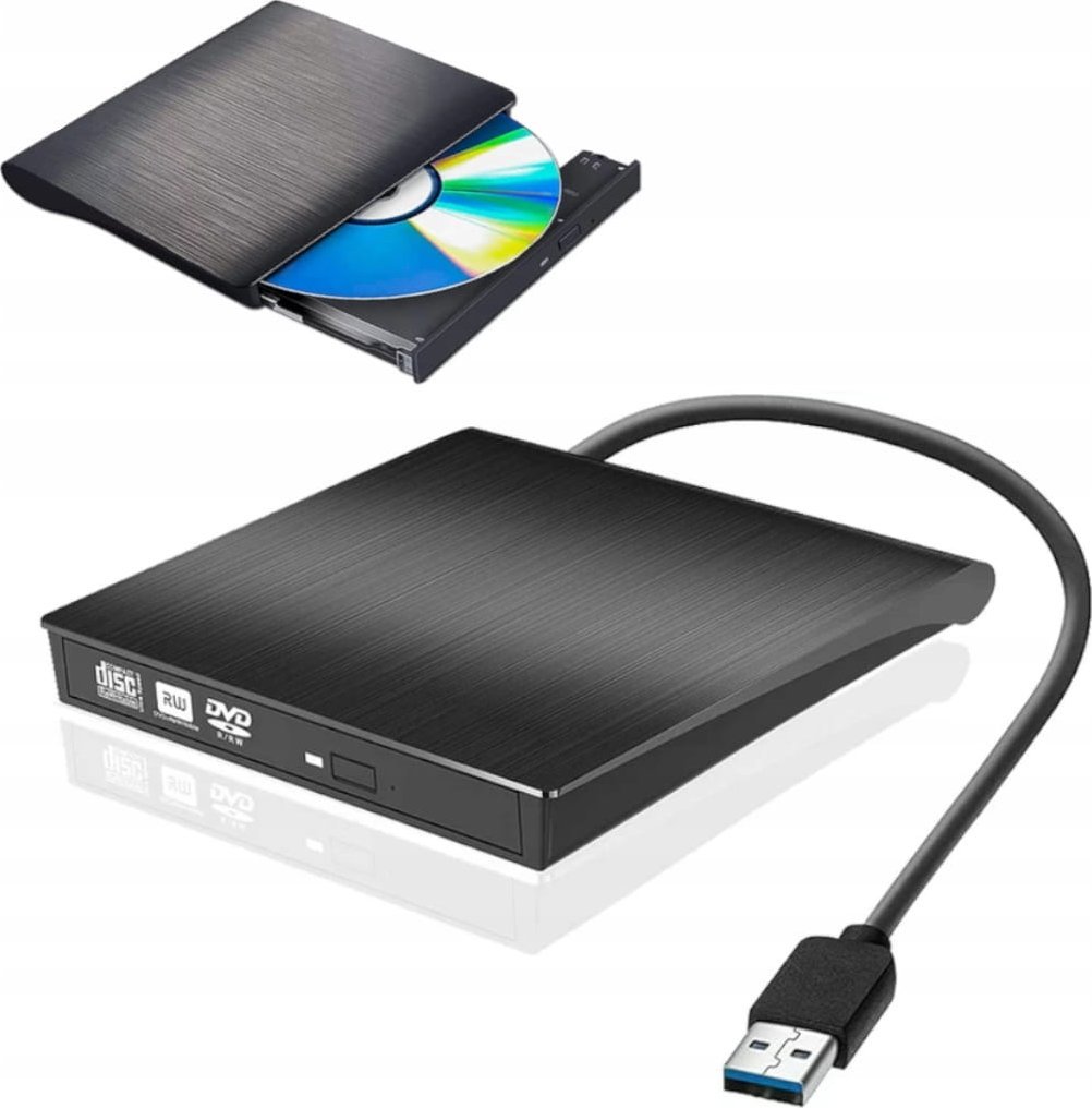 Lexues DVD CD i jashtëm Zenwire ECD829-Y, USB 3.0 USB C, i zi