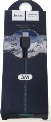 Kabllo USB Hoco X20, USB A në USB C, 2 m, i zi