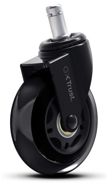 Тркала за гејминг столица Труст GXT 702, сет 5 парчиња, дијаметар 75 mm, со гел