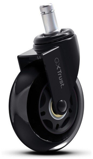 Тркала за гејминг столица Труст GXT 702, сет 5 парчиња, дијаметар 75 mm, со гел