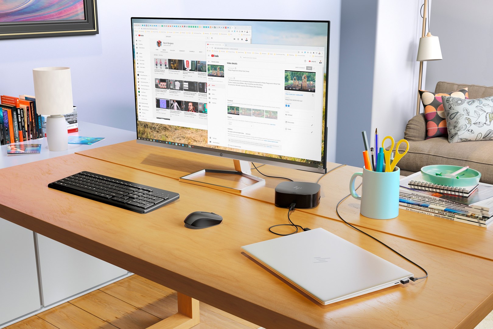 Set tastierë dhe maus Hewlett Packard 330, Wireless, ENG, e zezë