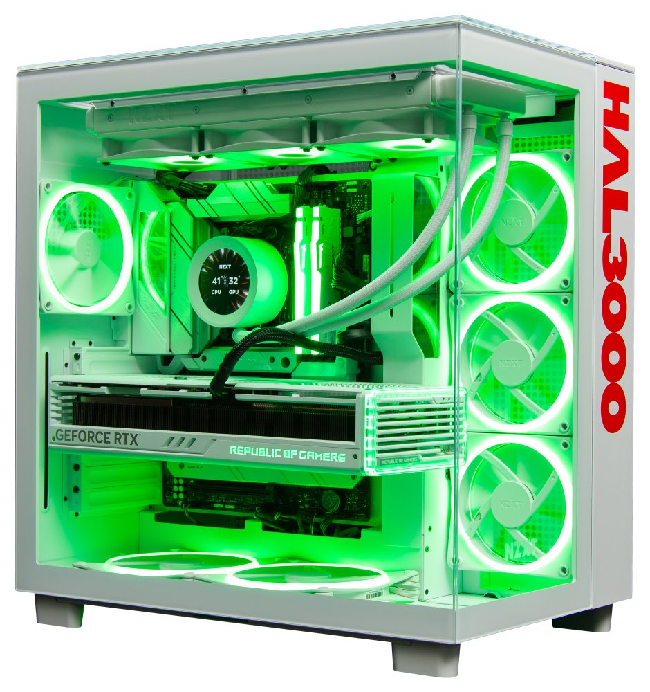 Kompjuter HAL3000 Czech Championship 2024, AMD Ryzen 9 7950X3D, 64GB DDR5, 4TB SSD, RTX 4090, i bardhë