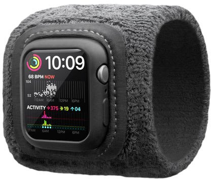 Byzylyk sportiv Twelve South ActionBand për Apple Watch, pambuk elastik, set 2 copë, i zi