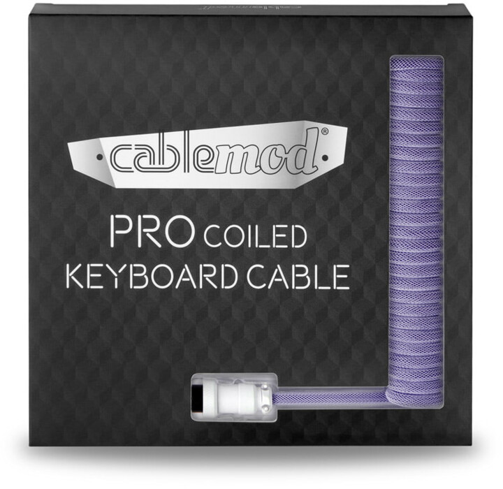 Кабел CableMod Pro Coiled Cable, USB-C/USB-A, 1,5m, Rum Raisin