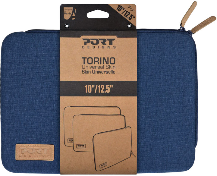Mbështjellëse Port Designs TORINO për laptop 12,5", e kaltërt