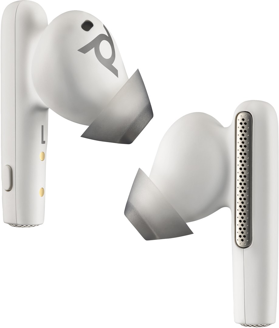 Kufje Poly Voyager Free 60+ UC/Teams, USB-A, Bluetooth, të bardha