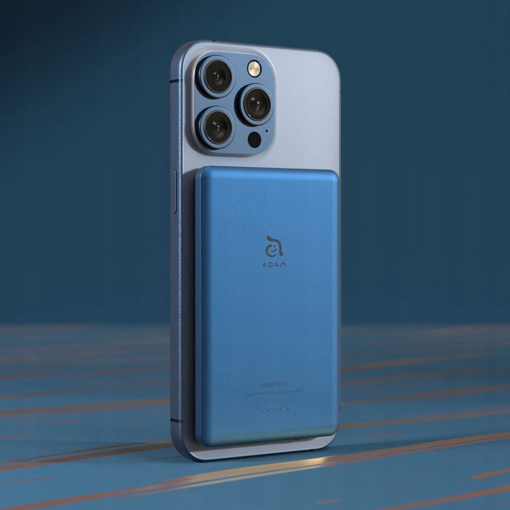 Powerbank magnetik ADAM Elements Gravity C5, i kaltër/zi