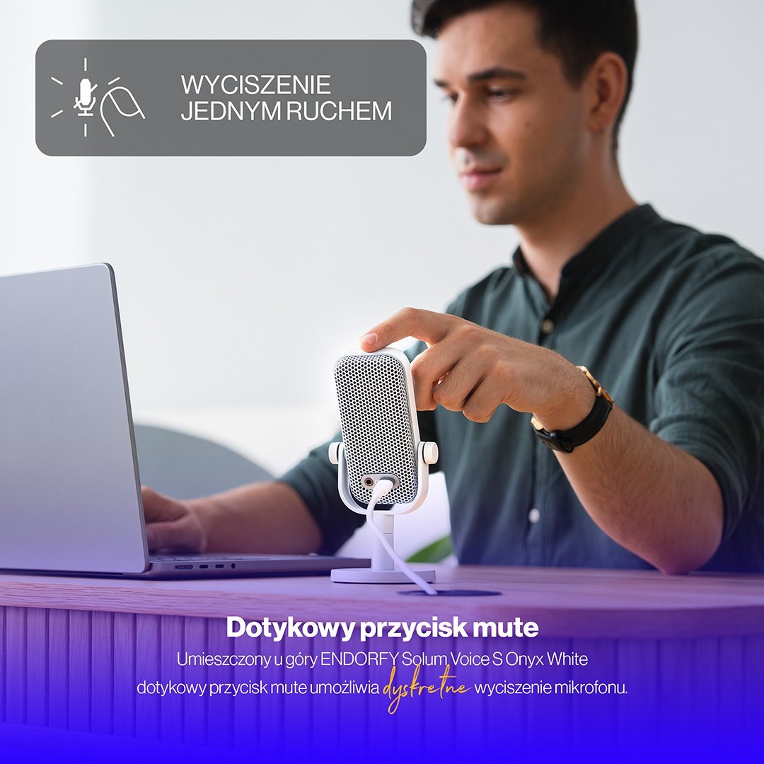 Mikrofon studio ENDORFY EY1B015, USB, kardioid, i zi