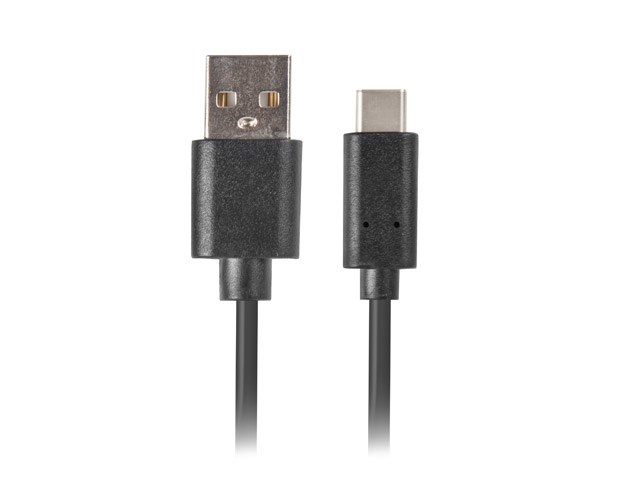 Kabllo Lanberg, USB A / USB C, 1 m, e zezë