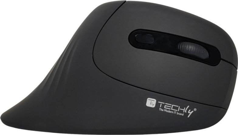 Maus pa tela Techly Wireless, vertikal, 3200 DPI, i zi
