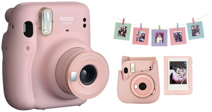 Kamerë Fujifilm Instax MINI 11, rozë + MINI 11 ACC kit