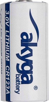 Bateri litium Akyga CR123A CR123HT, 3V, 1500mAh