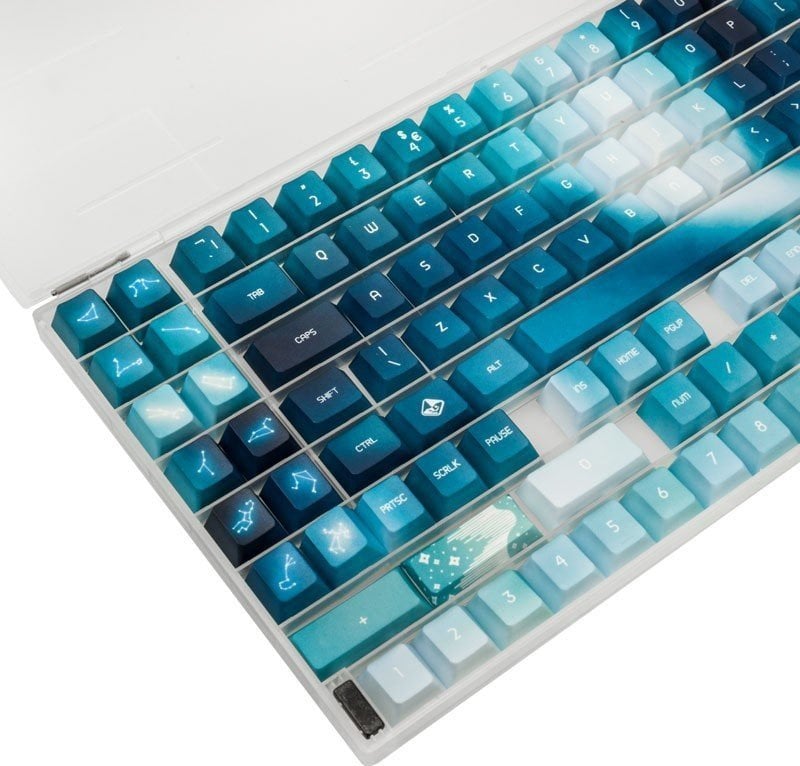 Set keycaps tastiere Traitors Aurora, layout UK, shumëngjyrëshe
