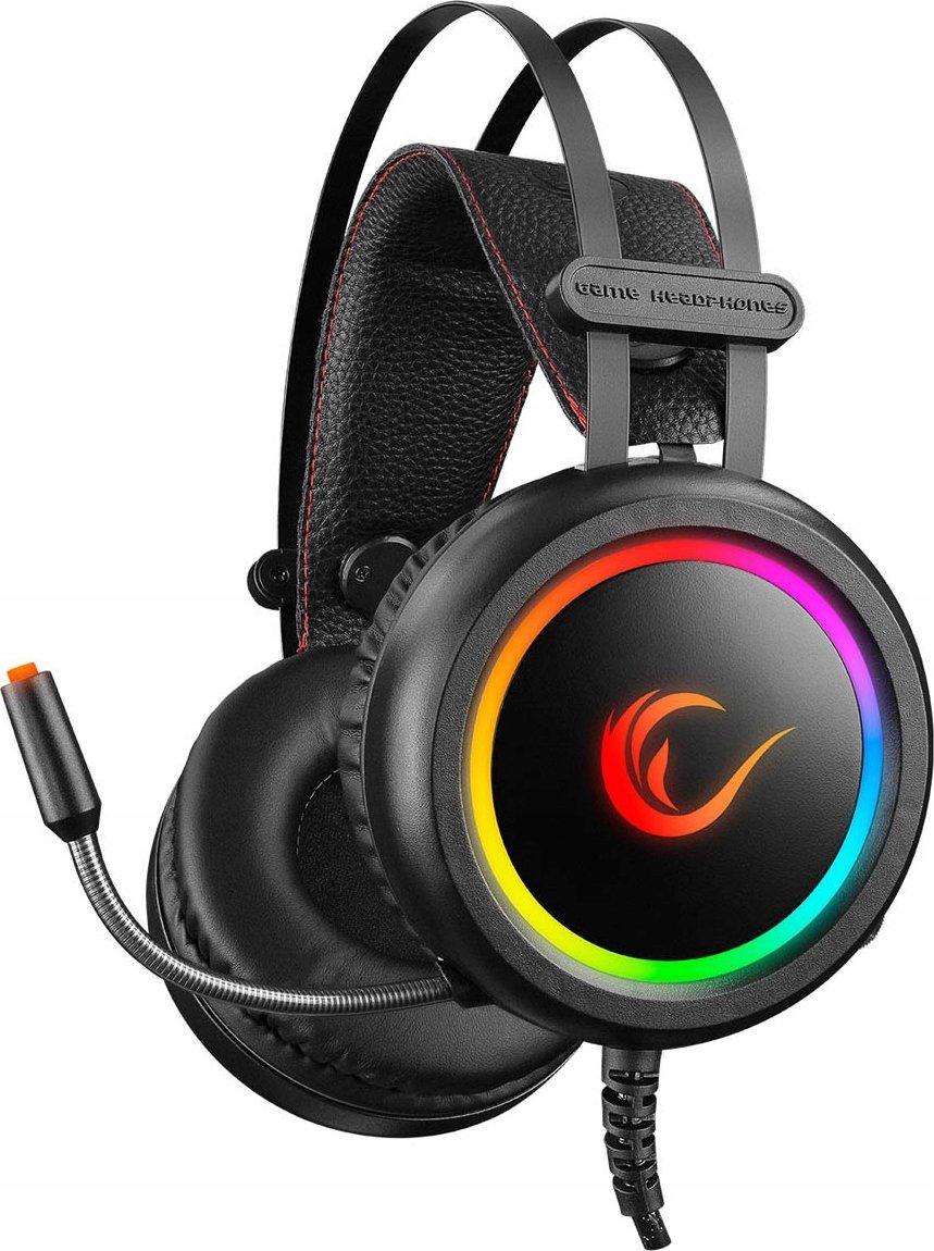 Kufje gaming Rampage STORMY RGB 7.1, me mikrofon, USB, të zeza