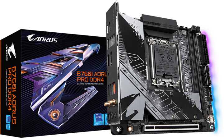 Pllakë amë GIGABYTE B760I AORUS PRO DDR4 - Intel B760