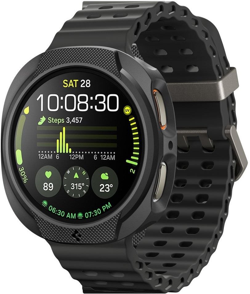 Mbulesë Spigen Liquid Air për Samsung Galaxy Watch8 44mm, mbrojtëse, e zezë mat