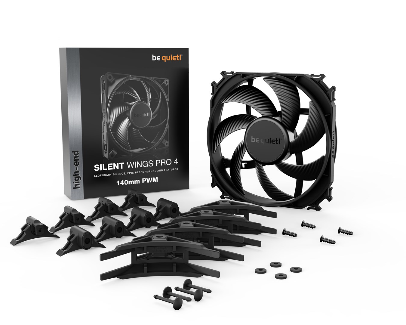 Ftohës Be quiet! Silent Wings Pro 4 BL099, 14 cm, i zi