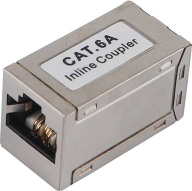 Adaptues rrjeti Equip Cat.6A Inline Coupler, RJ45, i mbrojtur