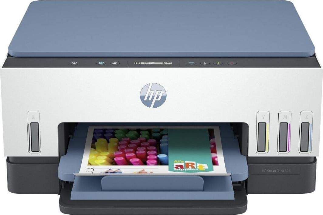 Printer HP Smart Tank 675 All-in-One (28C12A), A4, 1200 x 1200 dpi, Wi-Fi, i kaltër