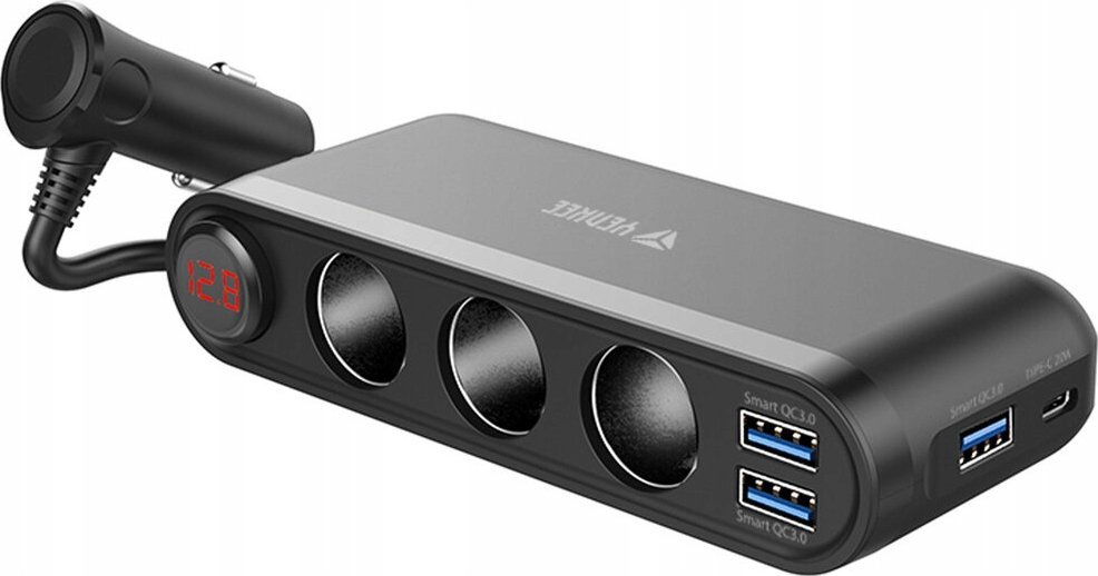 Karikues makine Yenkee YAC 470, 7 porta, QC 3.0 dhe PD, i zi