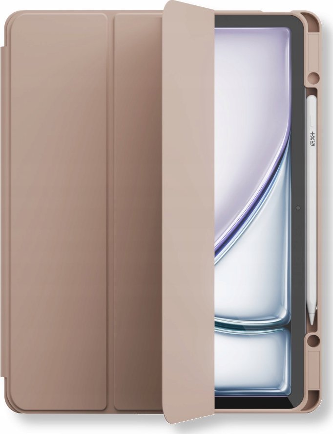 Mbrojtëse tablet NEXT ONE Rollcase për iPad Air M2 13", me mbajtëse Apple Pencil, me qëndrim, rozë