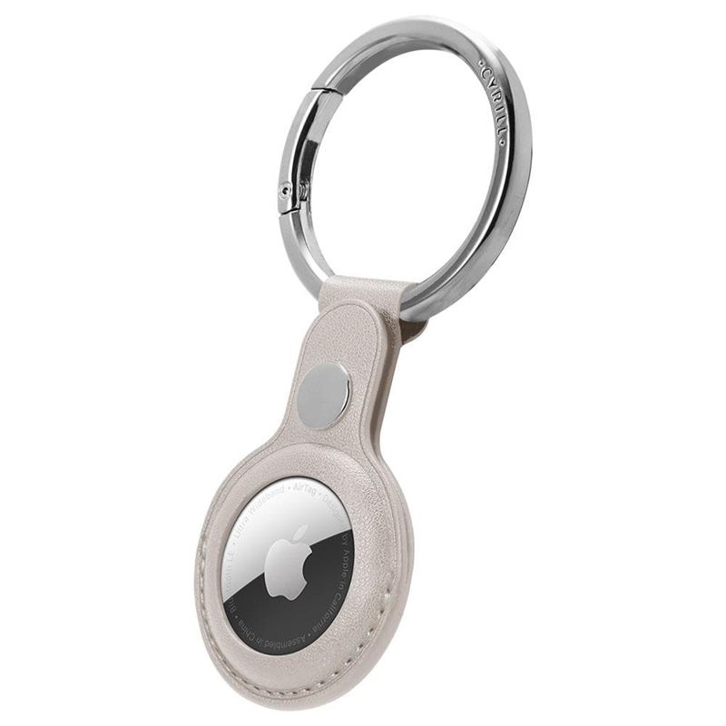 Mbrojtëse për AirTag Spigen Cyrill Basic Leather, e hirtë