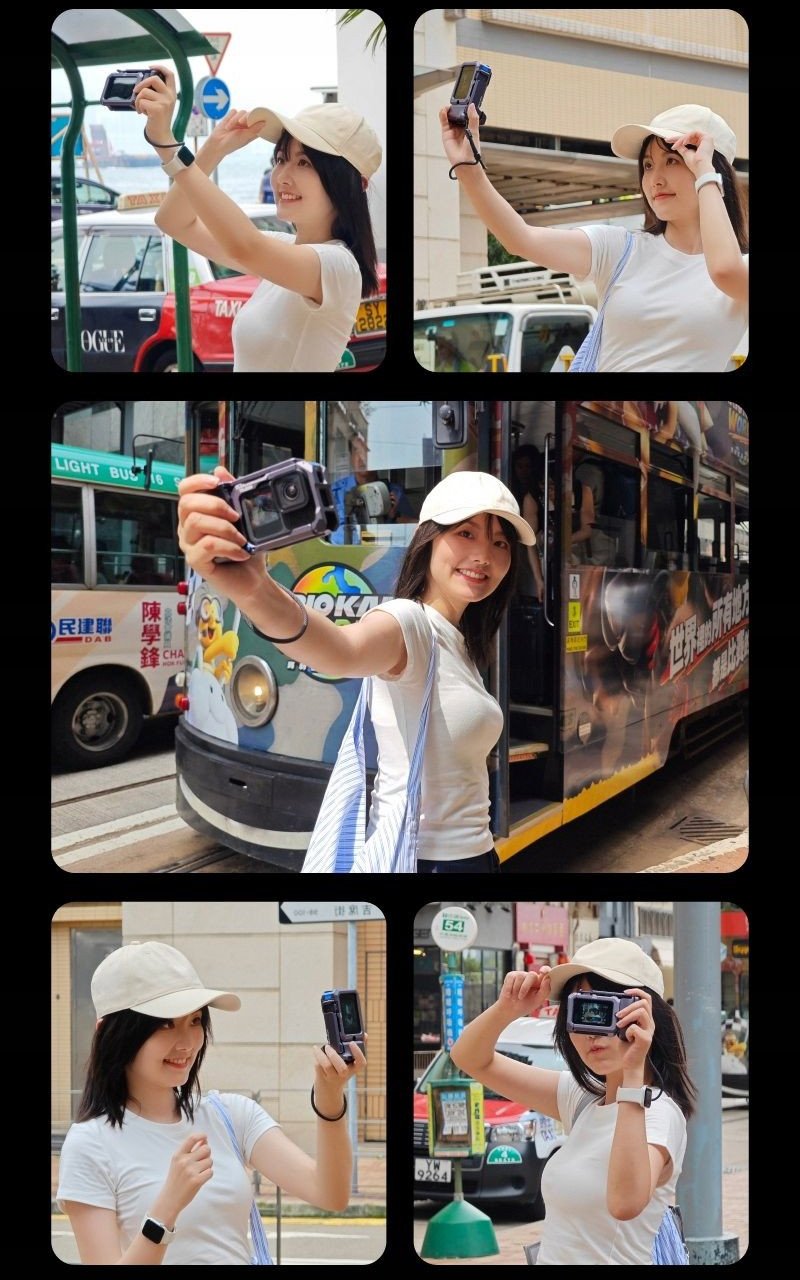 Set aksesorësh për kamerë aksion Telesin Streetgrip, për GoPro Hero 9 10 11 12 13, aliazh alumini, i zi