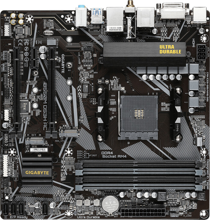 Pllakë amë GIGABYTE B550M DS3H AC - AMD B550