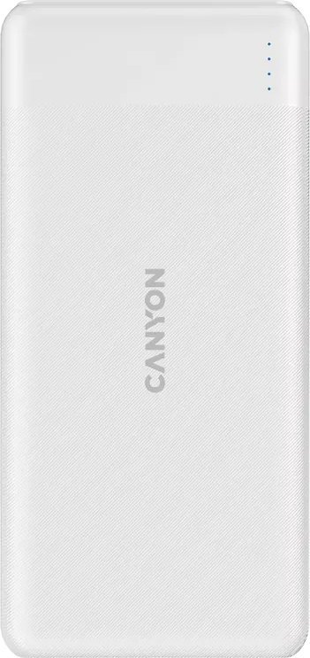 Powerbank Canyon PB-109, 10000mAh, PD QC 3.0 Lightning, i bardhë