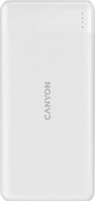 Powerbank Canyon PB-109, 10000mAh, PD QC 3.0 Lightning, i bardhë