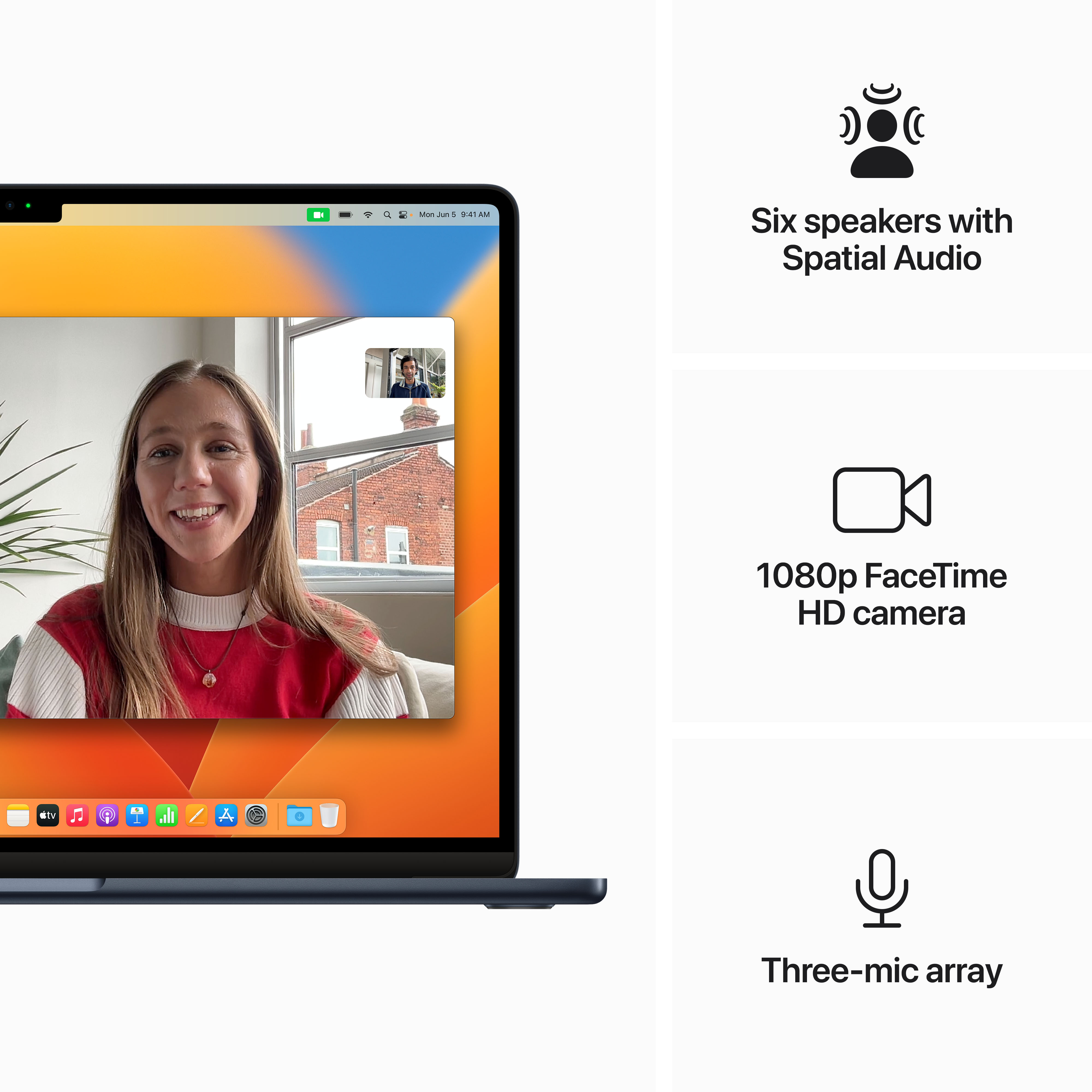 Apple MacBook Air 15", M2 8-Core CPU, 8GB, 512GB, 10-Core GPU, Midnight