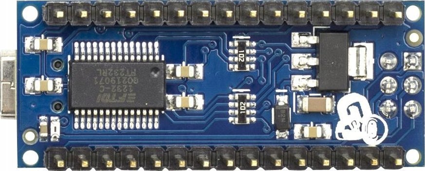 Pllakë mikrokontrolleri Arduino Nano, USB, 14 pin I O, blu