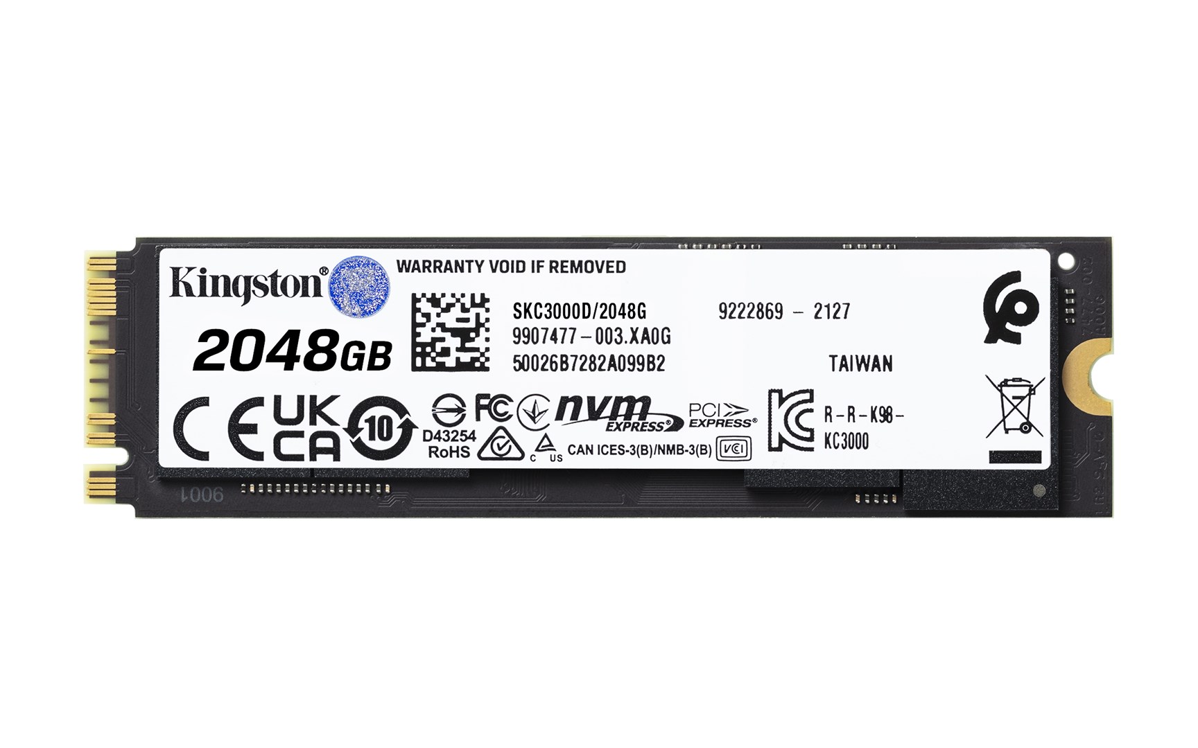 Disk SSD Kingston KC3000, M.2, 2TB, PCIe 4.0