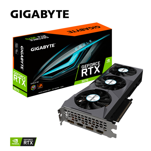 Kartelë grafike Gigabyte GeForce RTX 3070 Eagle LHR, 8GB GDDR6