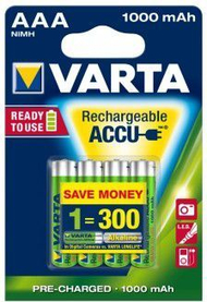 Varta Recharge Accu Power AAA 1000 mAh Батерија, 4 Пакет
