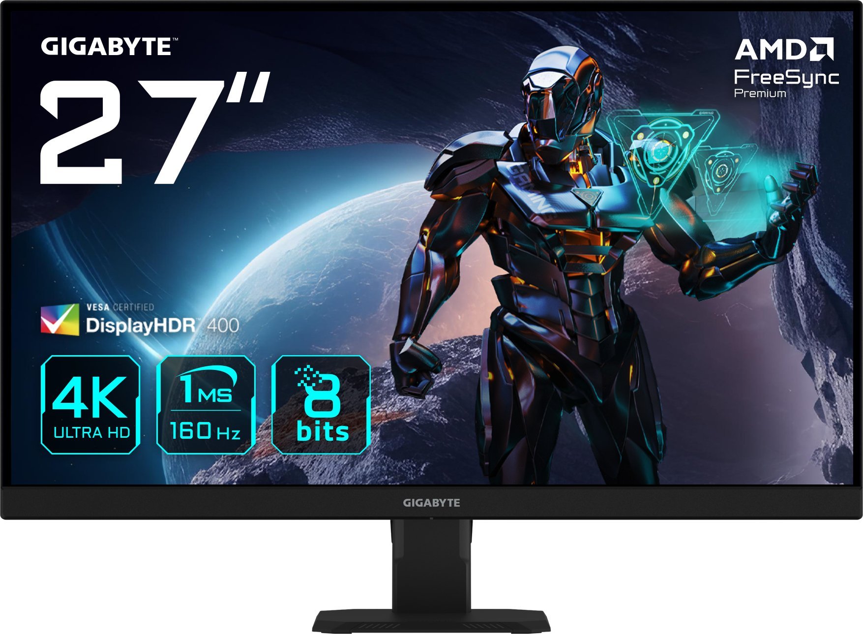 Monitor gaming GIGABYTE GS27U, 27", 4K UHD, 160Hz